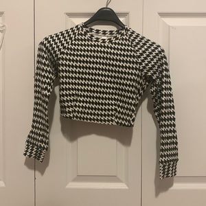American Apparel cropped long sleeve